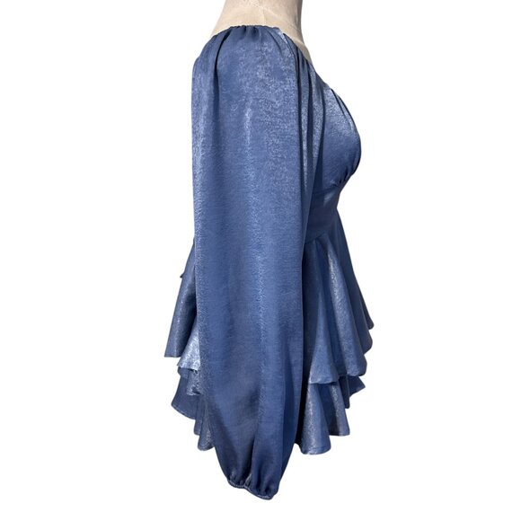 Altar’d State Vanissa Romper in Slate blue size S - Picture 4 of 9